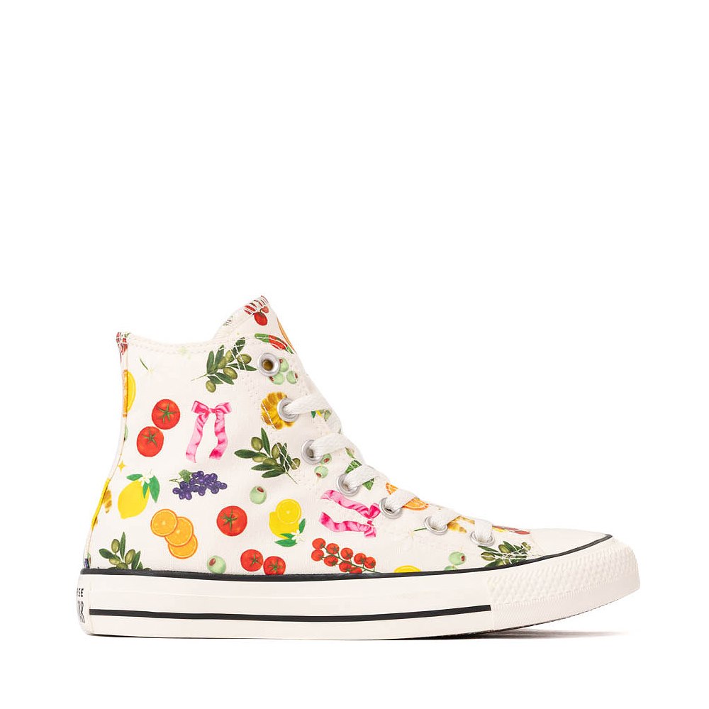 Converse Chuck Taylor All Star High-Top Market Essentials Sneaker - Egret / Pink / Red