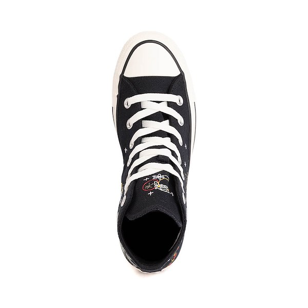 alternate view Converse Chuck Taylor All Star High-Top Market Essentials Sneaker - Black / Red / Gold PalmALT2
