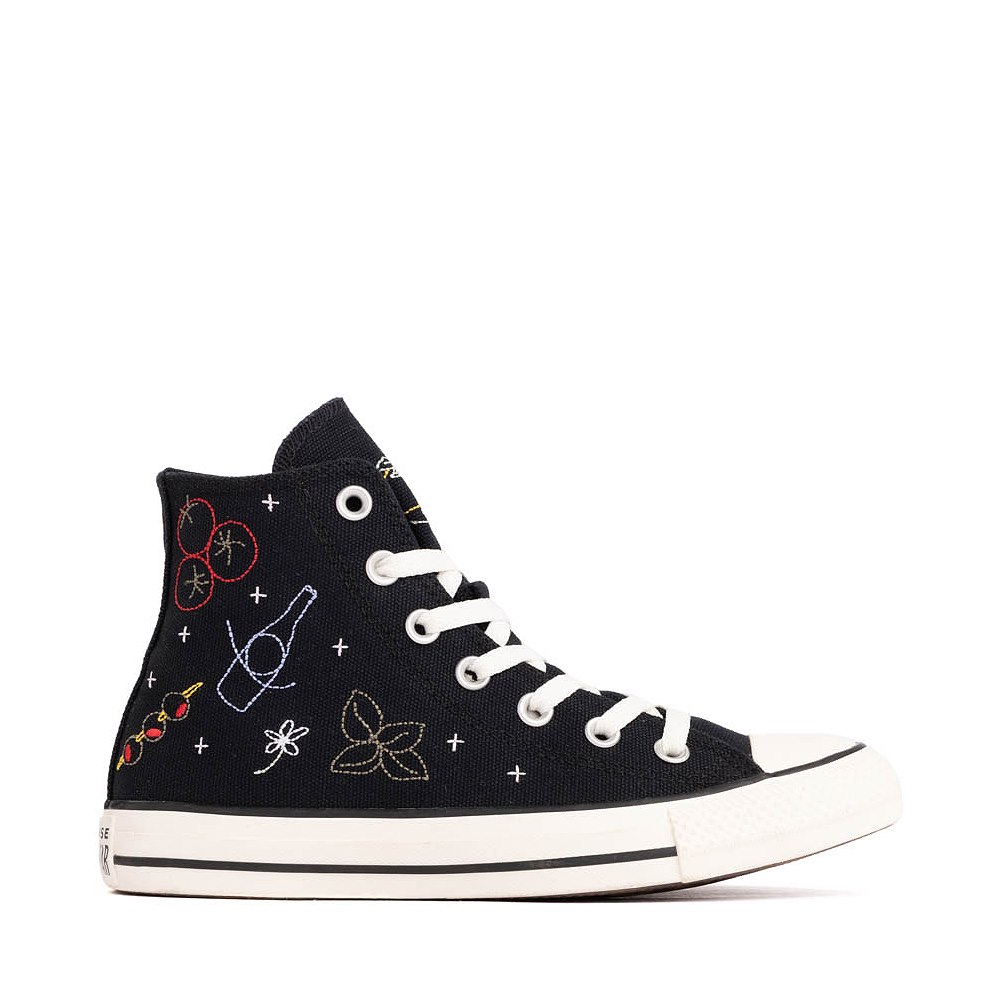 Converse Chuck Taylor All Star High-Top Market Essentials Sneaker - Black / Red / Gold Palm