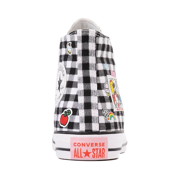 alternate view Converse x Hello Kitty&reg; & Friends Chuck Taylor All Star High-Top Sneaker - Black / White GinghamALT4