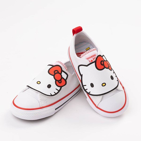 alternate view Converse x Hello Kitty&reg; & Friends Chuck Taylor All Star Easy-On Low-Top Sneaker - Baby / Toddler - WhiteHERO