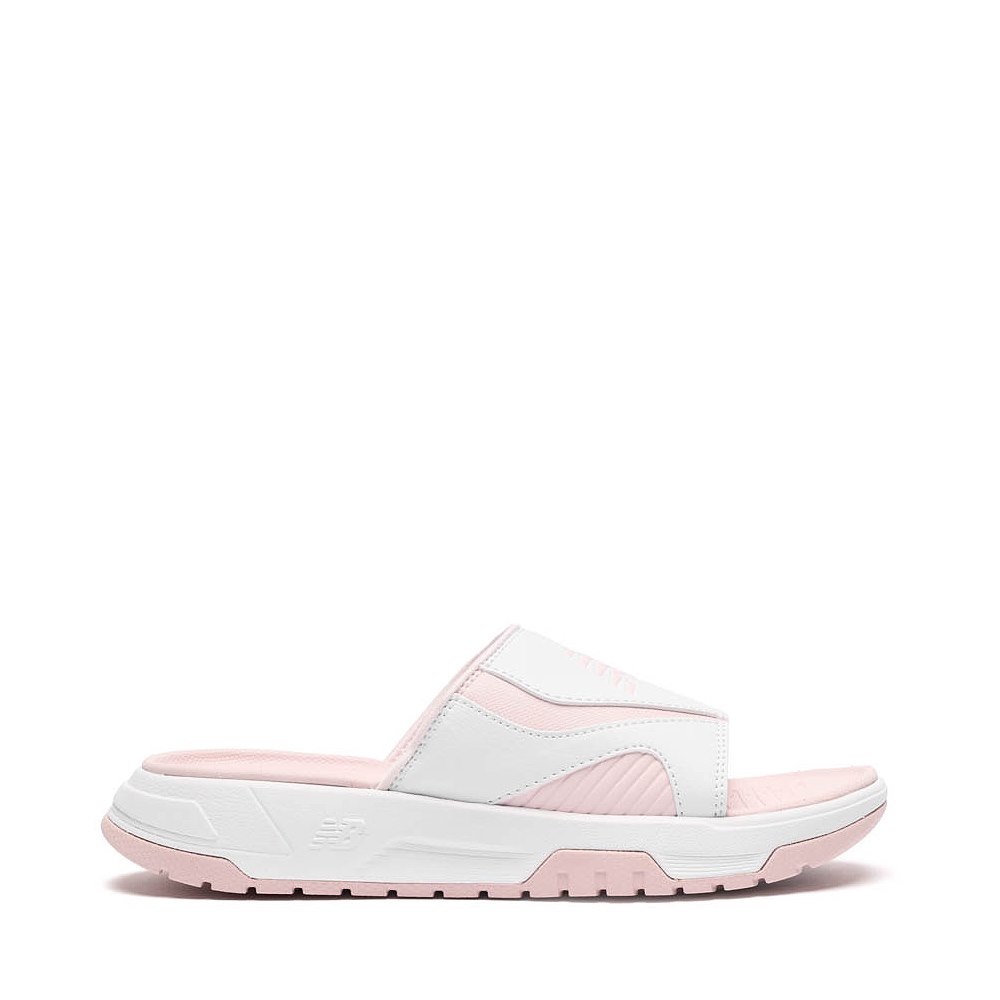 Womens New Balance 200 Premium Slide Sandal - White / Rose Sugar