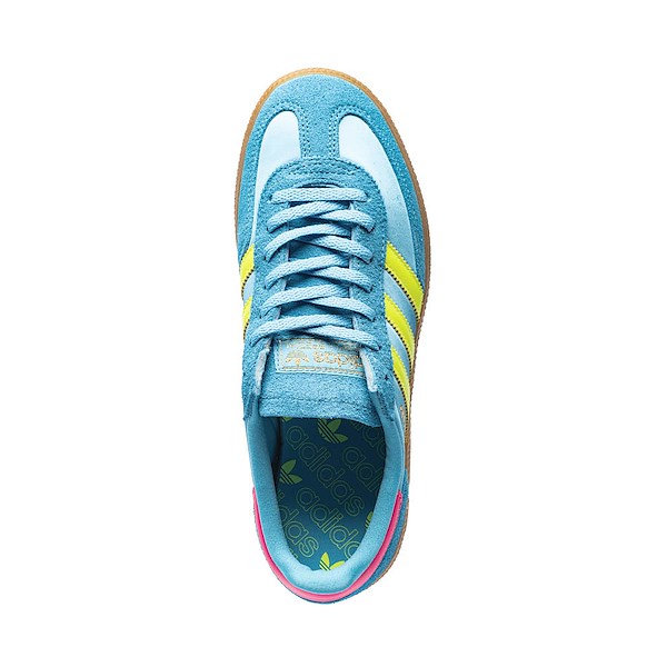 alternate view Womens adidas Handball Spezial Athletic Shoe - Sky Rush / Solar Yellow / Lucid PinkALT2