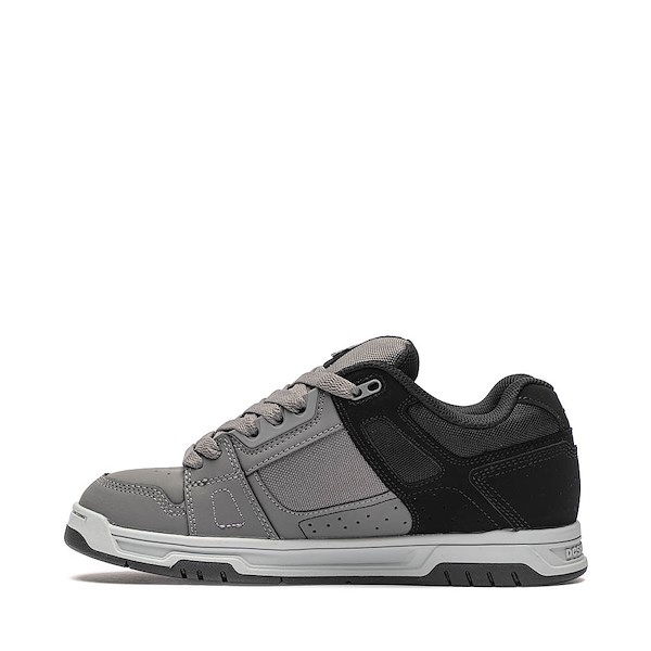alternate view Mens DC Stag Skate Shoe - Grey / Black / WhiteALT1