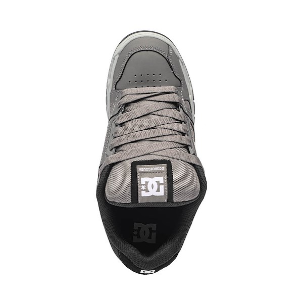 alternate view Mens DC Stag Skate Shoe - Grey / Black / WhiteALT2