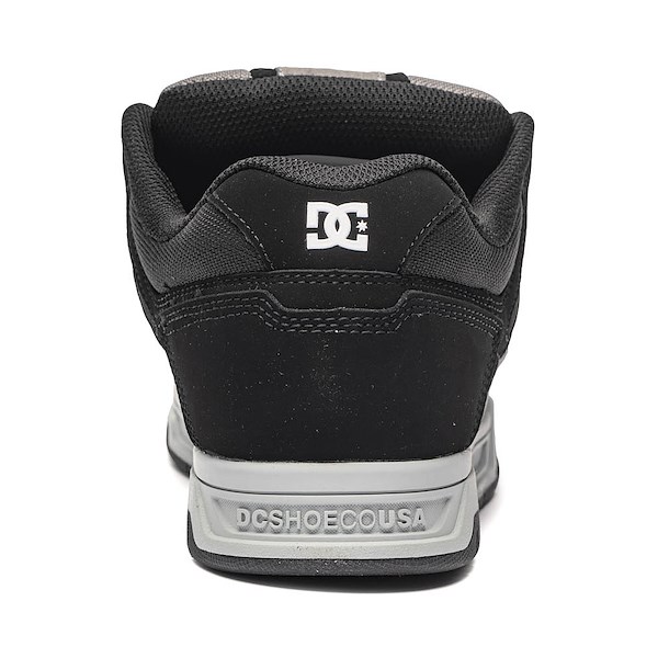 alternate view Mens DC Stag Skate Shoe - Grey / Black / WhiteALT4