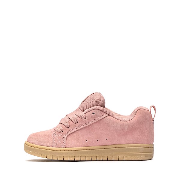 alternate view DC Court Graffik Skate Shoe - Little Kid / Big Kid - Pink / Off White / GumALT1