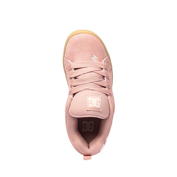 alternate view DC Court Graffik Skate Shoe - Little Kid / Big Kid - Pink / Off White / GumALT2