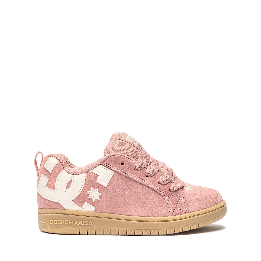 DC Court Graffik Skate Shoe - Little Kid / Big Kid - Pink / Off White / Gum