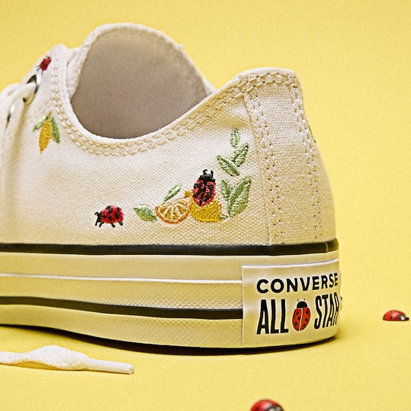 alternate view Converse Chuck Taylor All Star Lemons & Ladybugs Low-Top Sneaker - WhiteALT1D