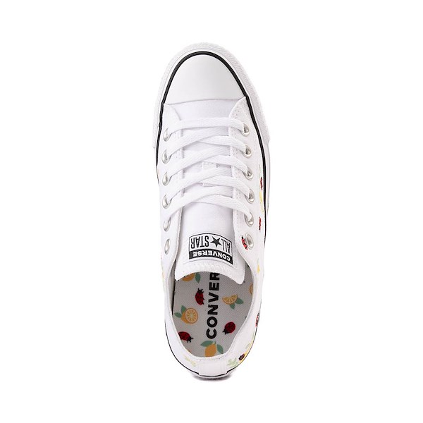 Basket basse Converse Chuck Taylor All Star Citrons et Coccinelles  Blanc