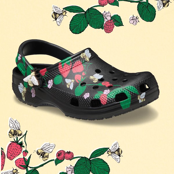 alternate view Crocs Classic Berries & Bees Clog - BlackHERO