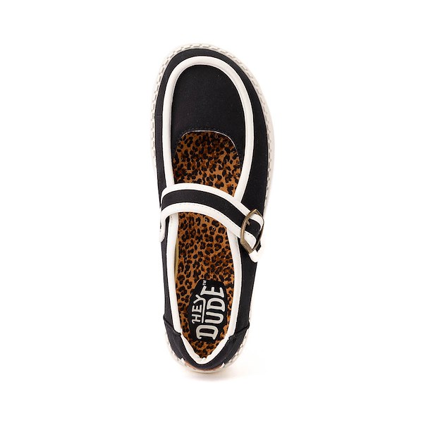 alternate view Womens HEYDUDE Wendy Jane Casual Shoe - BlackALT2