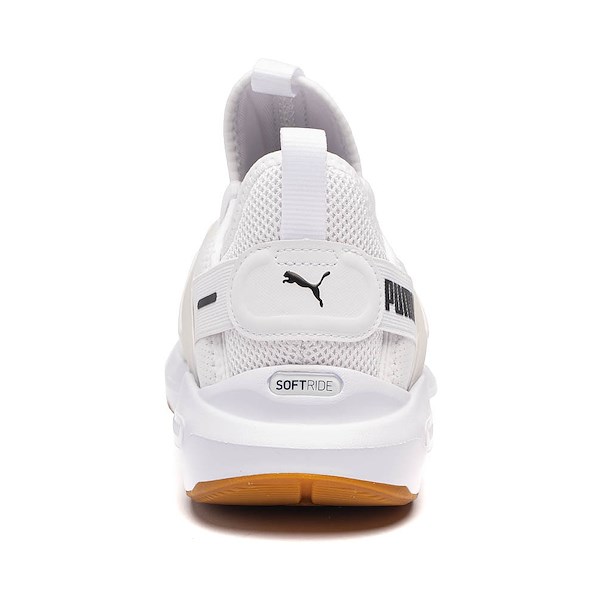 Mens PUMA Softride Enzo 5 Athletic Shoe - White / Black