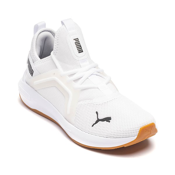 Mens PUMA Softride Enzo 5 Athletic Shoe - White / Black