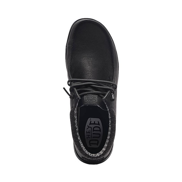 alternate view Mens HEYDUDE Paul Slip-On Casual Shoe - Black MonochromeALT2