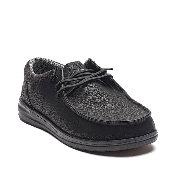 alternate view Mens HEYDUDE Paul Slip-On Casual Shoe - Black MonochromeALT5