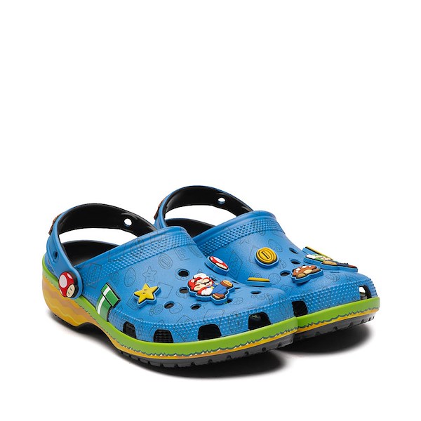 alternate view Super Mario Crocs Classic Clog - Blue / MulticolorALT5