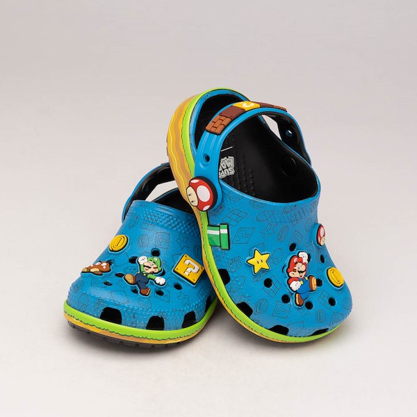 alternate view Super Mario Crocs Classic Clog - Baby / Toddler - MulticolorHERO