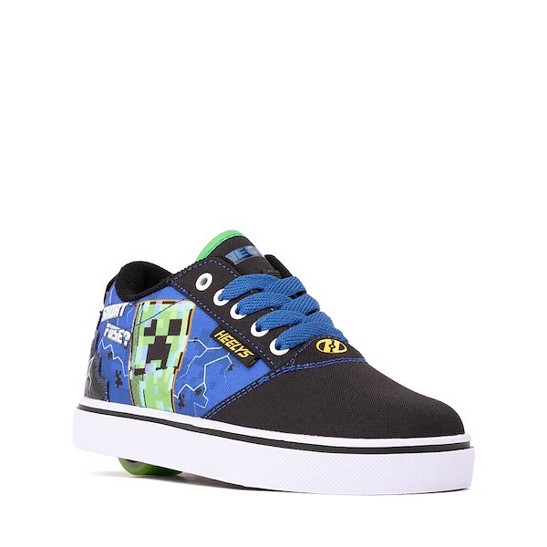 alternate view Heelys x Minecraft Pro 20 Skate Shoe - Little Kid / Big Kid - Black / BlueALT5