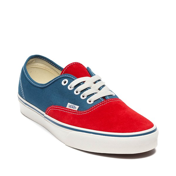 alternate view Vans Authentic Skate Shoe - Racing Red / Navy BlueALT5