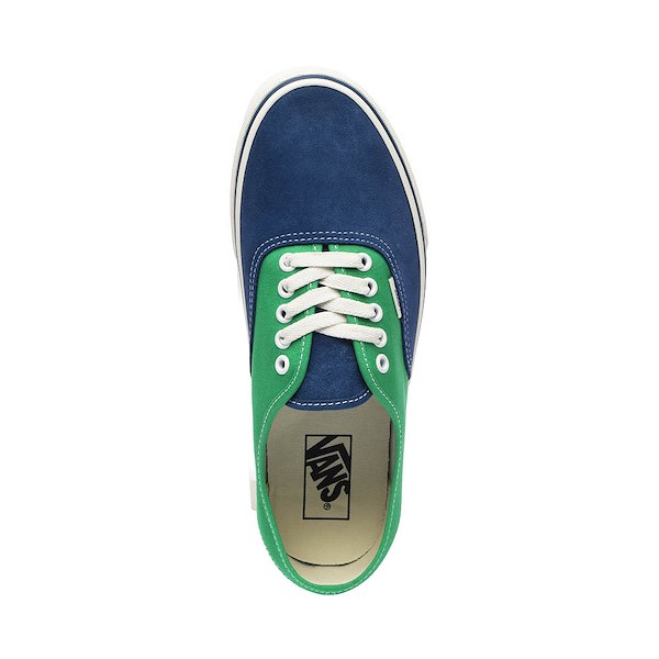 alternate view Vans Authentic Skate Shoe - Green / Navy BlueALT2