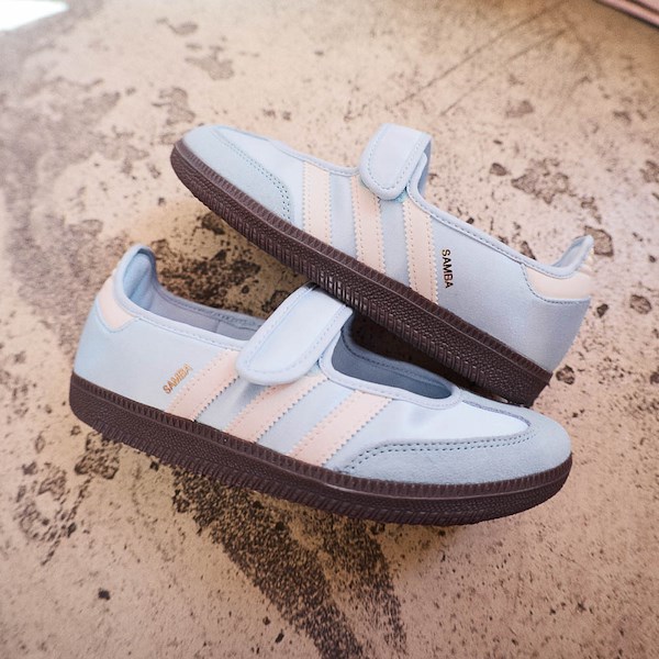 alternate view Womens adidas Samba Jane Athletic Shoe - Crystal Sky / Cream White / GumHERO