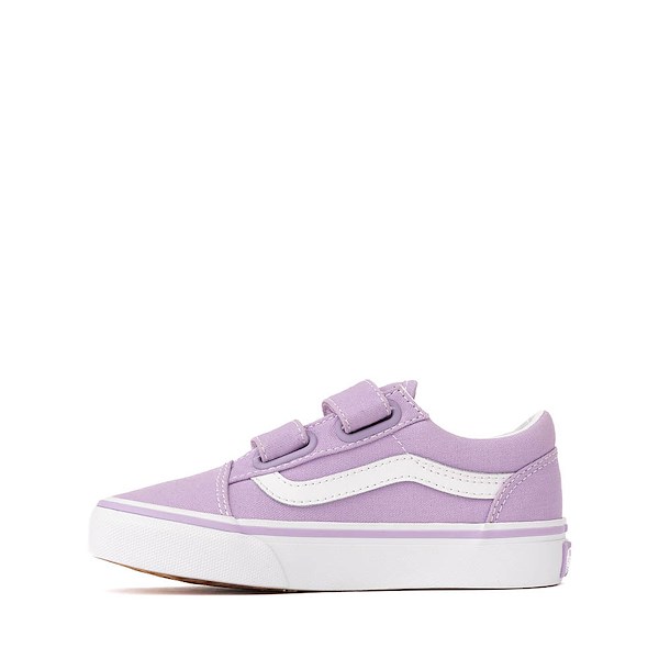 alternate view Vans Old Skool V Butterfly Skate Shoe - Little Kid - Soft OrchidALT1