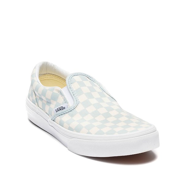 alternate view Vans Classic Slip-On Checkerboard Skate Shoe - Little Kid - Dawn MistALT5