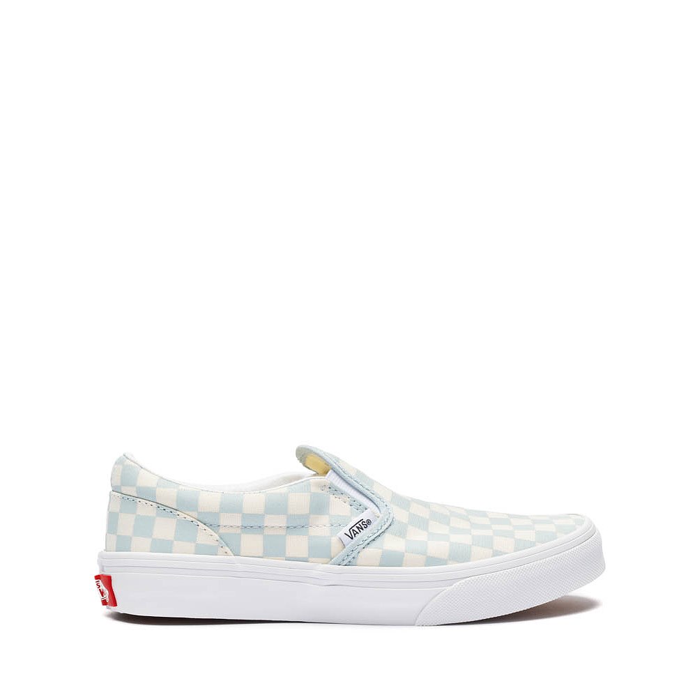 Vans Classic Slip-On Checkerboard Skate Shoe - Little Kid - Dawn Mist