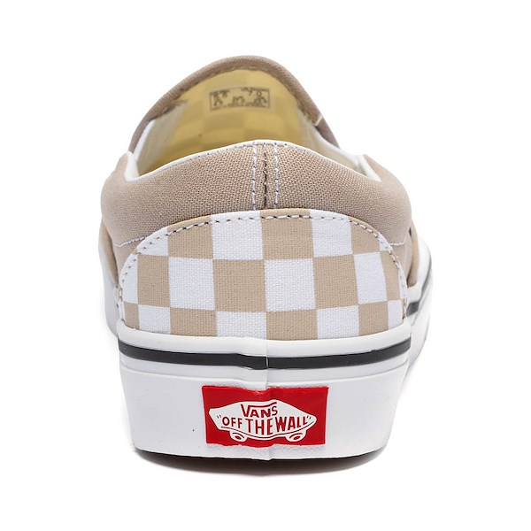 alternate view Vans Classic Slip-On Checkerboard Skate Shoe - MushroomALT4