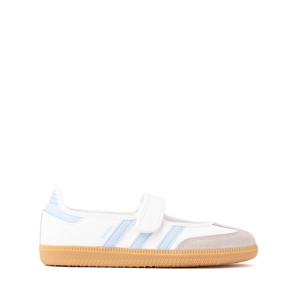adidas Samba Jane Athletic Shoe - Big Kid - Cloud White / Clear Sky / Gum
