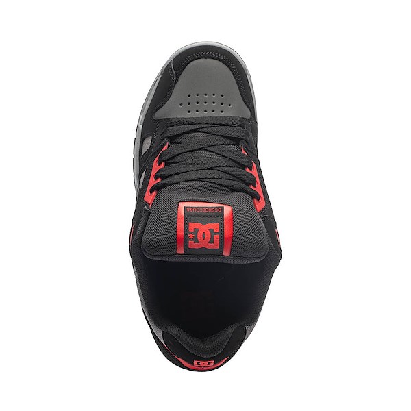 alternate view Mens DC Stag SE Skate Shoe - Black / Grey / RedALT2