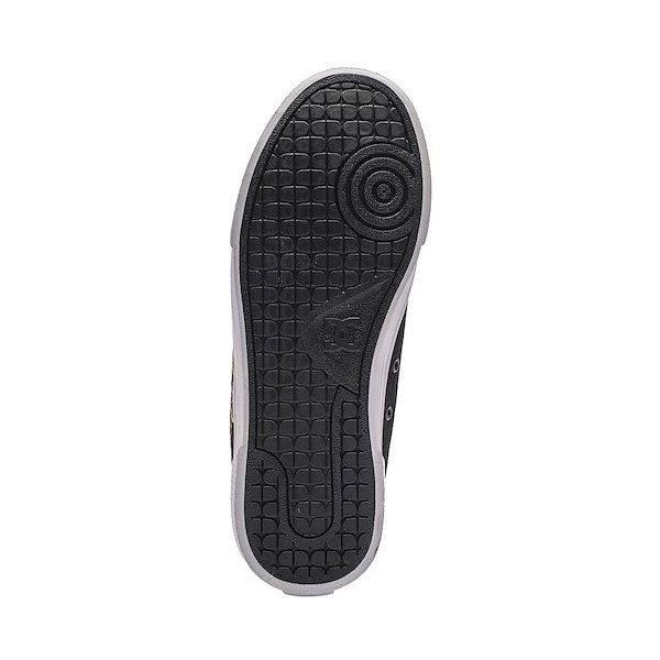 alternate view Womens DC Chelsea TX Skate Shoe - Black / GoldALT3