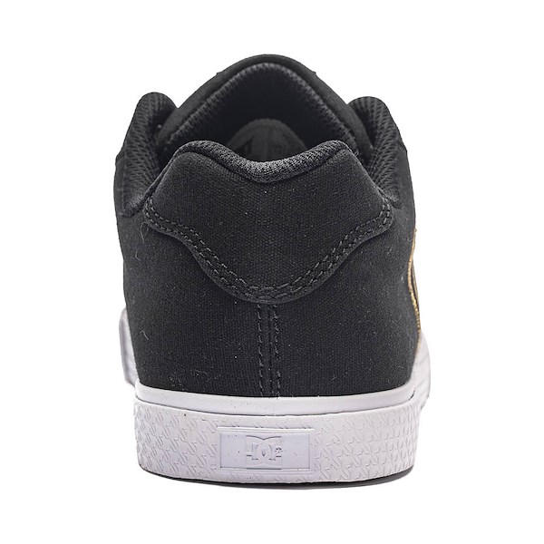 alternate view Womens DC Chelsea TX Skate Shoe - Black / GoldALT4