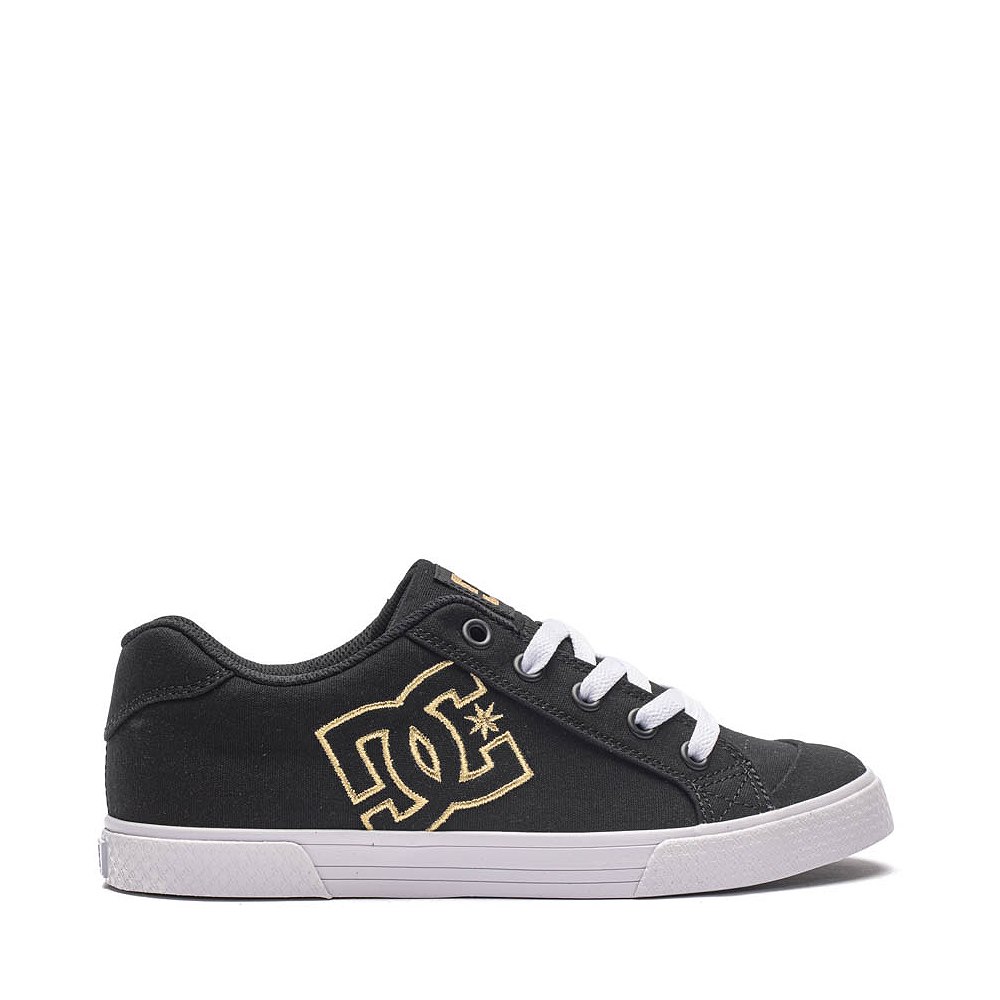 Womens DC Chelsea TX Skate Shoe - Black / Gold