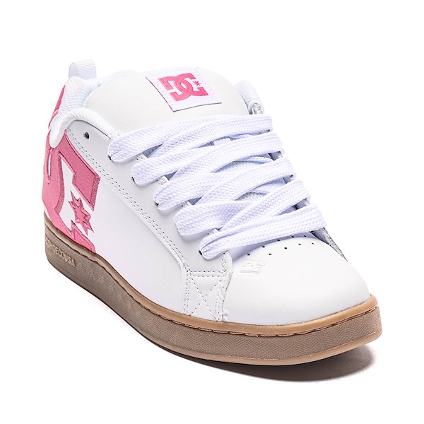 Womens DC Court Graffik Skate Shoe - White / Pink Gum