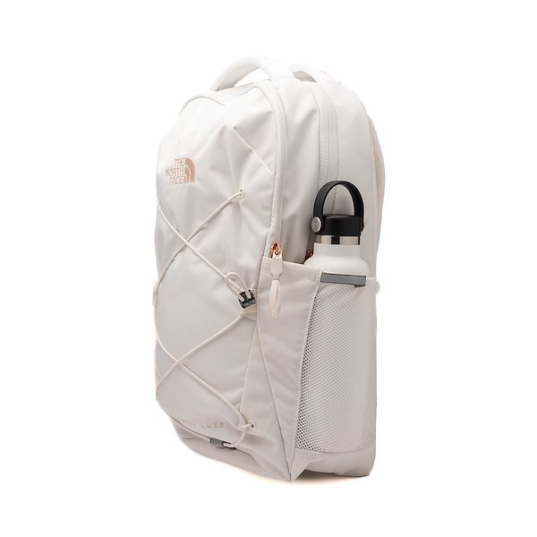 Womens The North Face Jester Luxe Backpack - White Dune / Burnt Coral Metallic