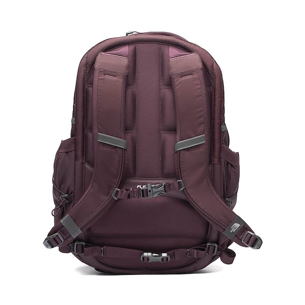 north face burgundy backpack The Borealis Meld Grey Dark Heather/TNF Black Use the side pockets to hold your water bottle  hidden webbing bands keep them secure Purple Backpack | The North