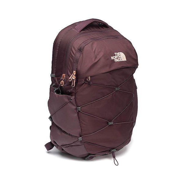 north face backpack burgundy The Borealis Meld Grey Dark Heather/TNF Black padded shoulder straps The North Face Borealis Backpack