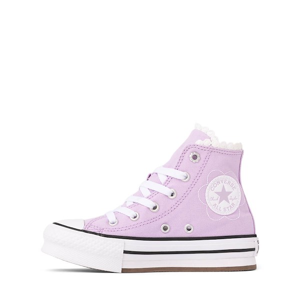 alternate view Converse Chuck Taylor All Star Lift Bubble Flower High-Top Sneaker - Little Kid - LilacALT1
