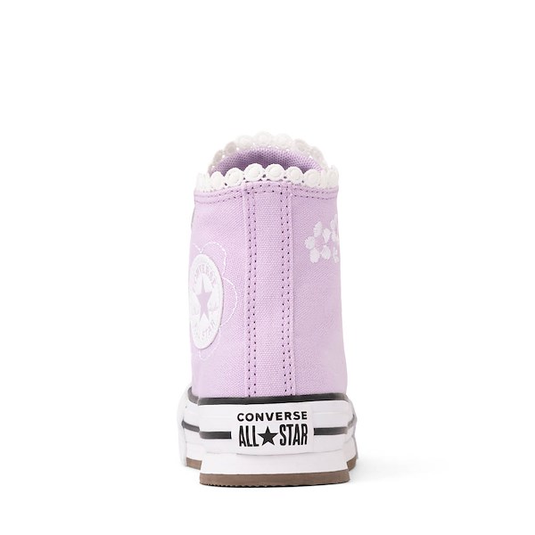 alternate view Converse Chuck Taylor All Star Lift Bubble Flower High-Top Sneaker - Little Kid - LilacALT4