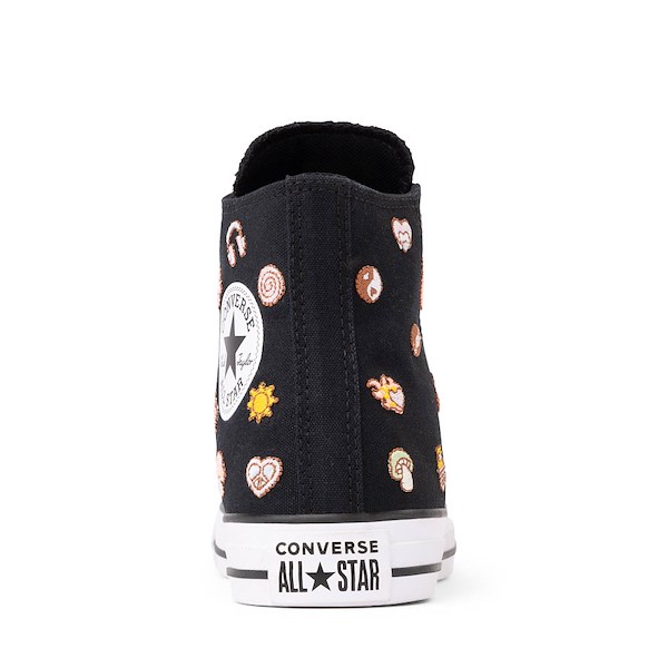alternate view Converse Chuck Taylor All Star Retro Embroidery High-Top Sneaker - Black / New Found BloomALT4
