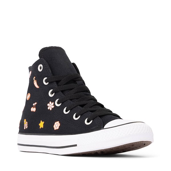 alternate view Converse Chuck Taylor All Star Retro Embroidery High-Top Sneaker - Black / New Found BloomALT5