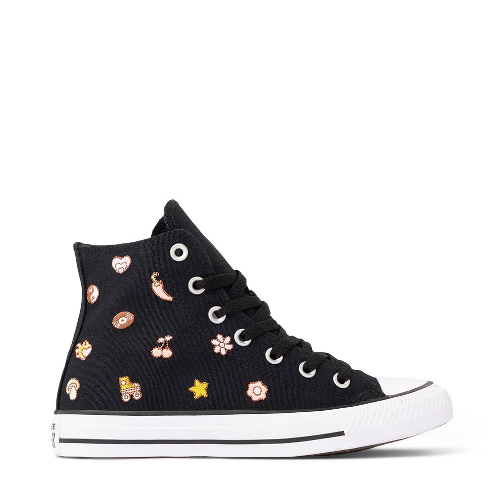 Converse Chuck Taylor All Star Retro Embroidery High-Top Sneaker - Black / New Found Bloom