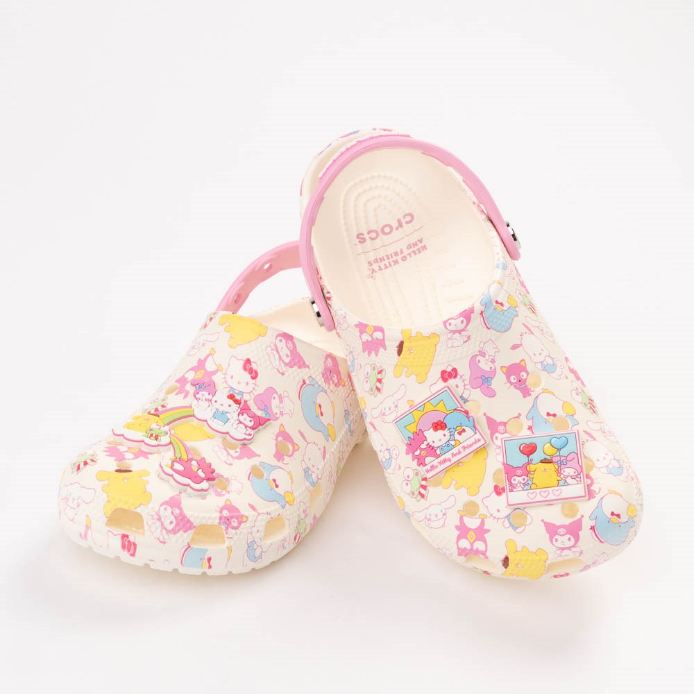 Sabot Crocs Classic Hello Kitty & Friends - Blanc