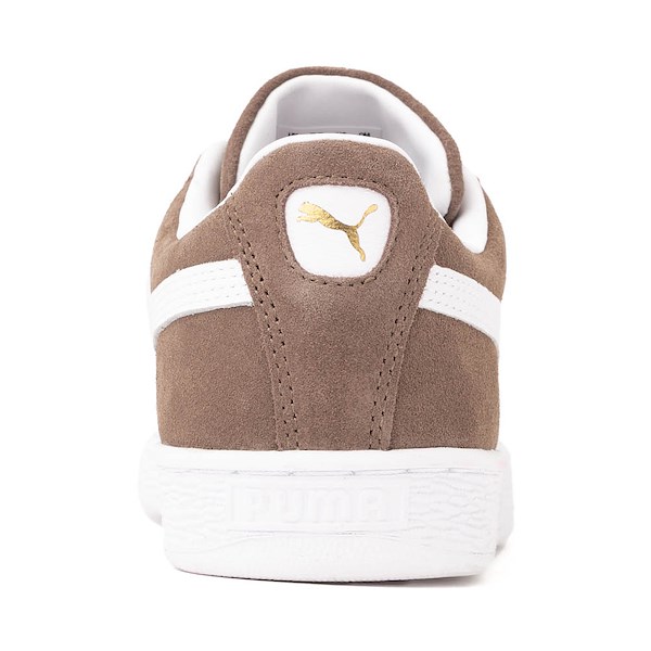 Mens PUMA Suede Classic Sneaker - Haute Coffee / White