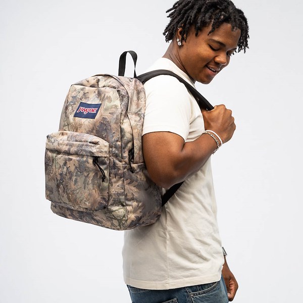 alternate view JanSport Superbreak&reg; Plus Backpack - Bogcore CamoALT1BADULT