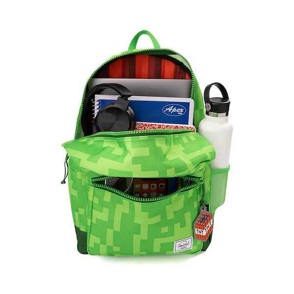 alternate view Minecraft Herschel Supply Co. Heritage Youth Backpack - CreeperALT1