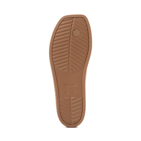 alternate view Womens Crocs Miami Flip Flop Sandal - Milk ChocolateALT3